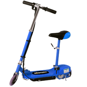 Blue Kids Electric Scooter with seat - eSkooter - Free UK Delivery